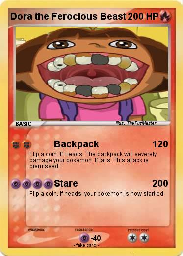 Pokemon Dora the Ferocious Beast