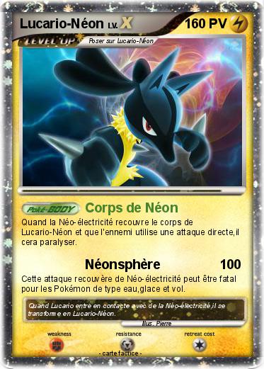 Pokemon Lucario-Néon