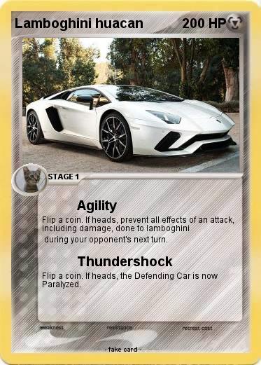 Pokemon Lamboghini huacan