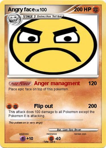 Pokemon Angry face