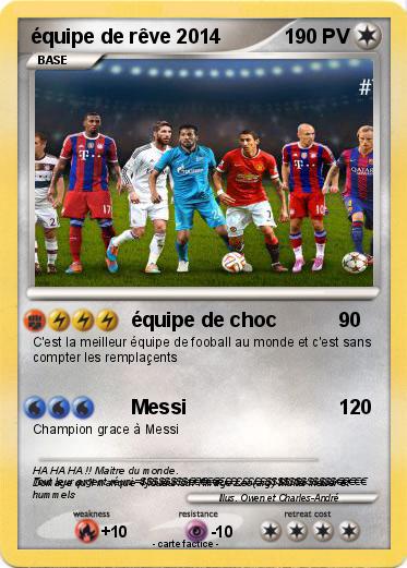 Pokemon équipe de rêve 2014