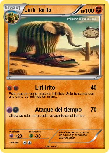 Pokemon Lirili  larila