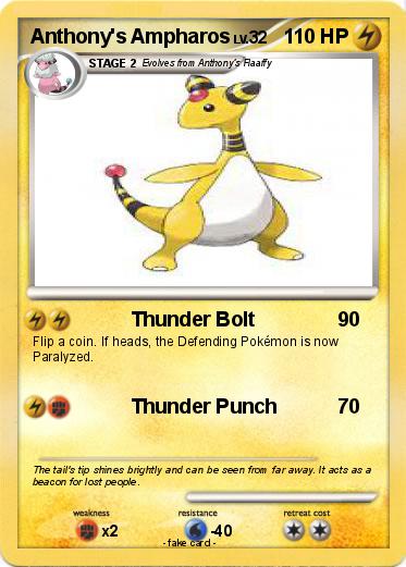 Pokemon Anthony's Ampharos