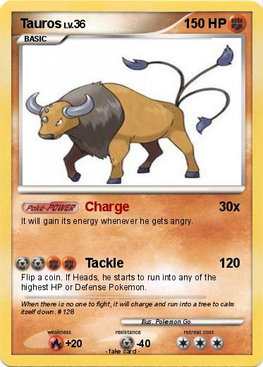 Pokemon Tauros
