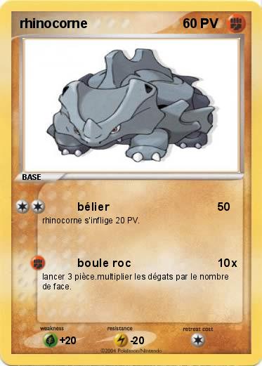 Pokemon rhinocorne