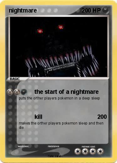Pokemon nightmare