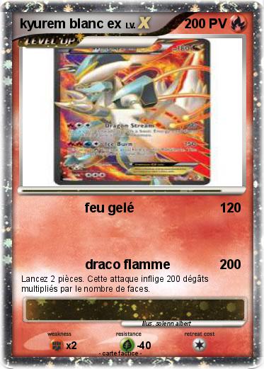 Pokemon kyurem blanc ex