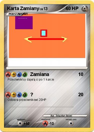 Pokemon Karta Zamiany