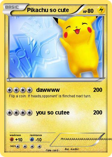 Pokemon Pikachu so cute