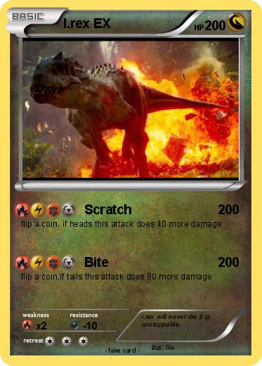 Pokemon I.rex EX