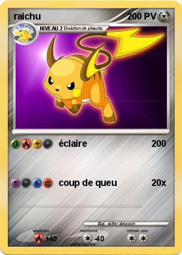 Pokemon raichu