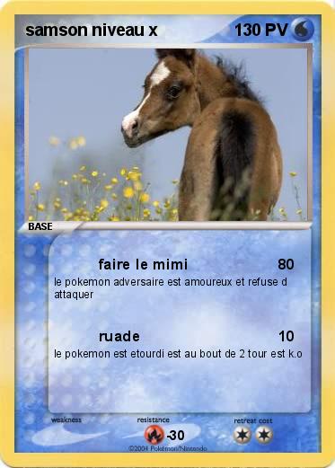 Pokemon samson niveau x