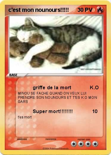 Pokemon c'est mon nounours!!!!!