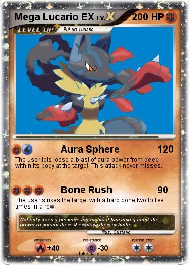 Pokemon Mega Lucario EX
