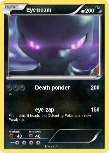 Pokemon Eye beam