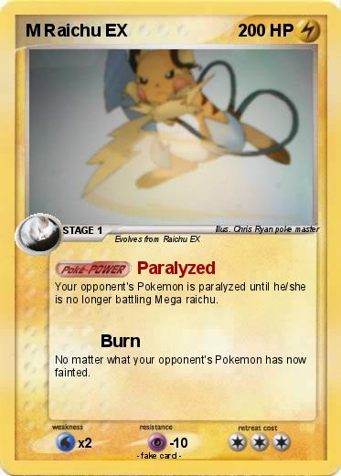 Pokemon M Raichu EX