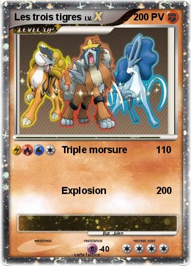 Pokemon Les trois tigres