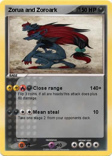 Pokemon Zorua and Zoroark