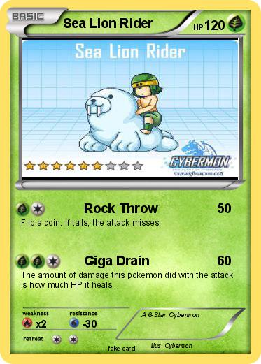 Pokemon Sea Lion Rider