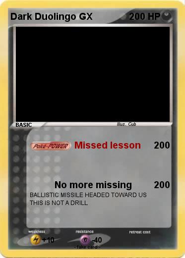 Pokemon Dark Duolingo GX