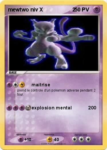 Pokemon mewtwo niv X                    2