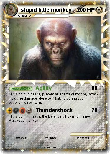 Pokemon stupid little monkey