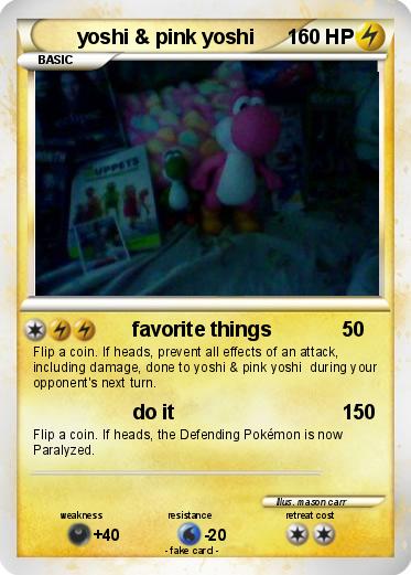 Pokemon yoshi & pink yoshi