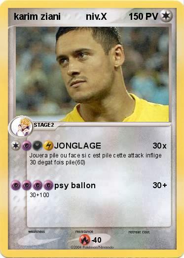 Pokemon karim ziani          niv.X