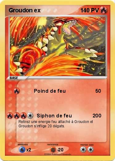 Pokemon Groudon ex