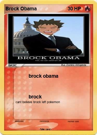 Pokemon Brock Obama