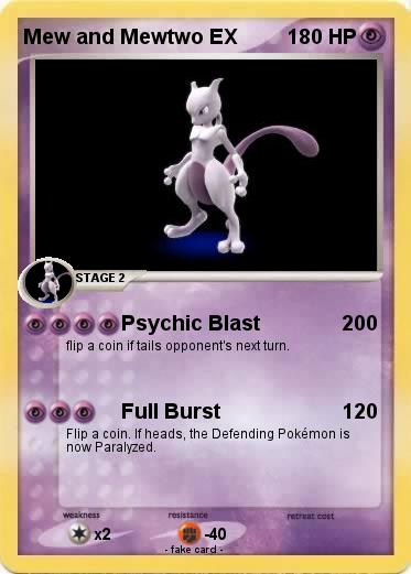 Pokemon Mew and Mewtwo EX