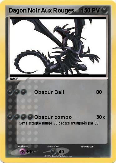Pokemon Dagon Noir Aux Rouges