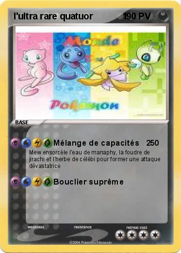 Pokemon l'ultra rare quatuor            1
