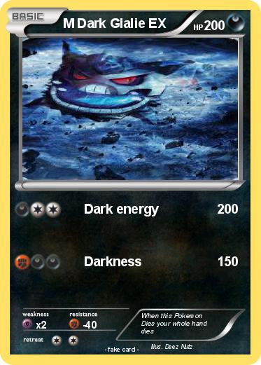 Pokemon M Dark Glalie EX