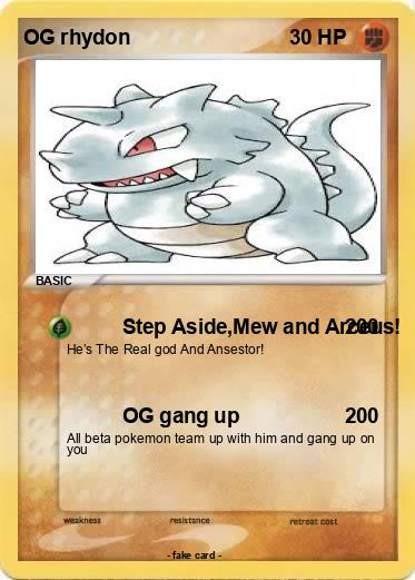Pokemon OG rhydon