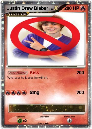 Pokemon Justin Drew Bieber