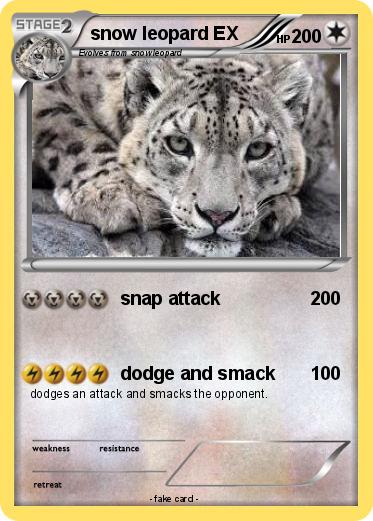 Pokemon snow leopard EX