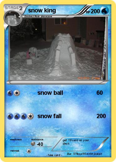 Pokemon snow king
