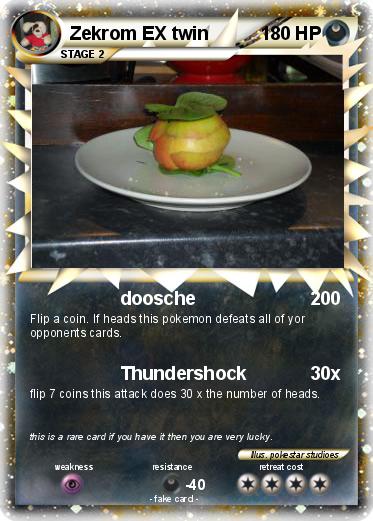 Pokemon Zekrom EX twin
