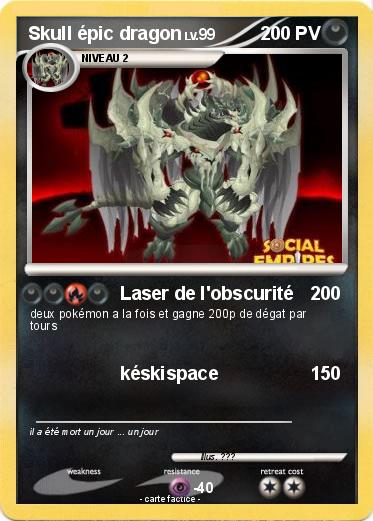 Pokemon Skull épic dragon