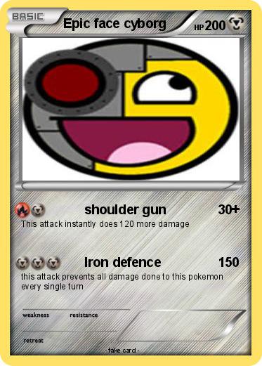 Pokemon Epic face cyborg