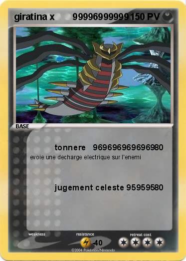 Pokemon giratina x       99996999999
