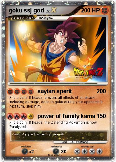 Pokemon goku ssj god