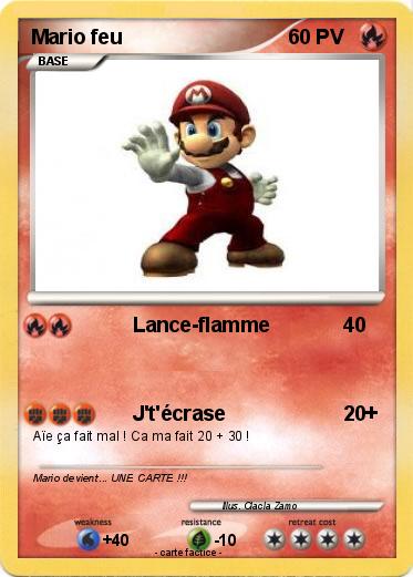 Pokemon Mario feu