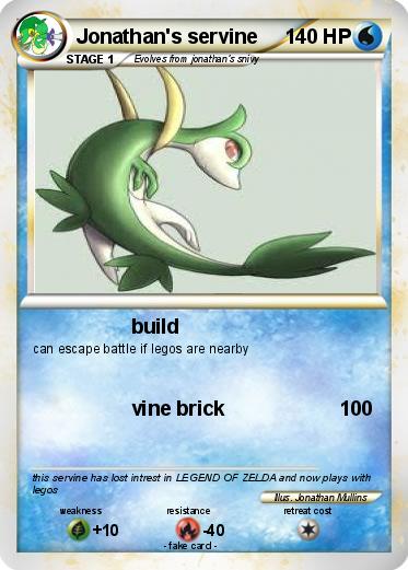 Pokemon Jonathan's servine
