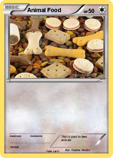Pokemon Animal Food