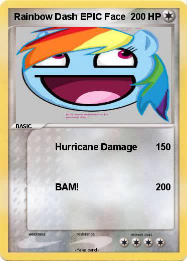 Pokemon Rainbow Dash EPIC Face