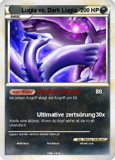 Pokemon Lugia vs. Dark Lugia