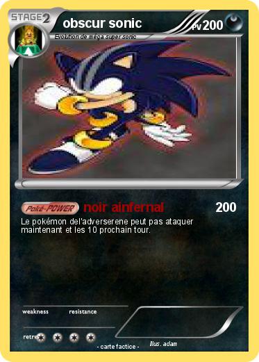 Pokemon obscur sonic