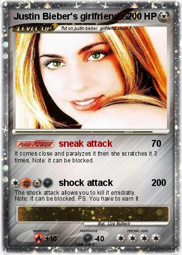Pokemon Justin Bieber's girlfriend